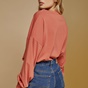 EDWARD JEANS-Γυναικεία μπλούζα EDWARD JEANS  WP-N-TOP-W21-008 DAYO πορτοκαλί