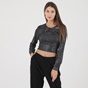 ATTRATTIVO-Γυναικείο σετ από ζακέτα μπολερό και cropped top ATTRATTIVO 92523410 ασημί