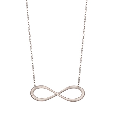 JEWELTUDE-Γυναικείο ασημένιο κοντό κολιέ JEWELTUDE 10969 Άπειρο 