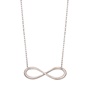 JEWELTUDE-Γυναικείο ασημένιο κοντό κολιέ JEWELTUDE 10969 Άπειρο 