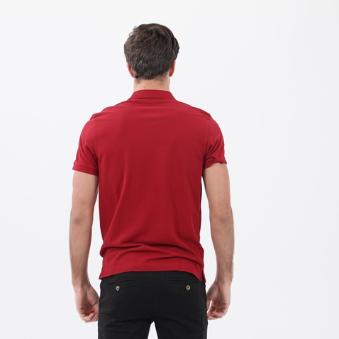 GANT-Ανδρική polo μπλούζα GANT ORIGINAL PIQUE SS RUGGER κόκκινη