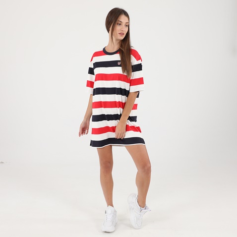 GANT-Γυναικείο mini φόρεμα GANT 4202331 BLOCKED STRIPE κόκκινο μπλε λευκό