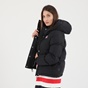 GANT-5Γυναικείο padded μπουφάν GANT 4700185 ALTA COLOR BLOCKED PAD μαύρο