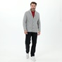 GANT-Ανδρική πλεκτή ζακέτα GANT TEXTURED WOOL BLEND γκρι