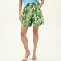 GANT-Γυναικεία βερμούδα GANT G4020041 PALM BREEZE HW PLEATE πράσινη λευκή