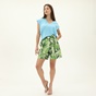 GANT-Γυναικεία βερμούδα GANT G4020041 PALM BREEZE HW PLEATE πράσινη λευκή