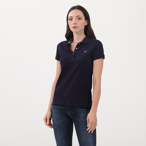 GANT-Γυναικεία polo μπλούζα GANT μπλε