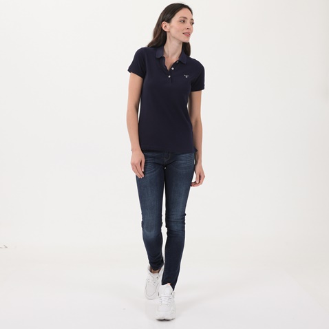 GANT-Γυναικεία polo μπλούζα GANT μπλε