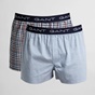 GANT-Ανδρικό σετ απο 2 εσώρουχα boxer GANT GU902112009 MINI GINGHAM μπλε καρό