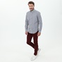 GANT-Ανδρικό πουκάμισο GANT G3010070 SHIRT LS λευκό γκρι ριγέ