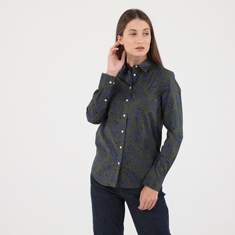 GANT-Γυναικείο πουκάμισο GANT G4322041 πράσινο μπλε floral