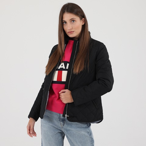 GANT-Γυναικείο καπιτονέ μπουφάν GANT G4700127 JACKET μαύρο