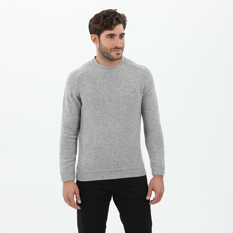 GANT-Ανδρικό πουλόβερ GANT G8000104 SWEATER γκρι