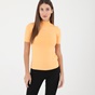CALVIN KLEIN JEANS-Γυναικεία μπλούζα CALVIN KLEIN JEANS J20J216344 MICRO BRANDING πορτοκαλί