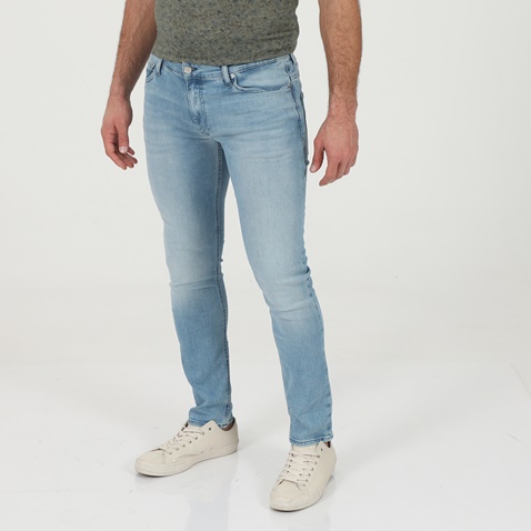 CALVIN KLEIN JEANS-Ανδρικό jean παντελόνι CALVIN KLEIN JEANS K10K106559 MODERN SLIM FLEX μπλε