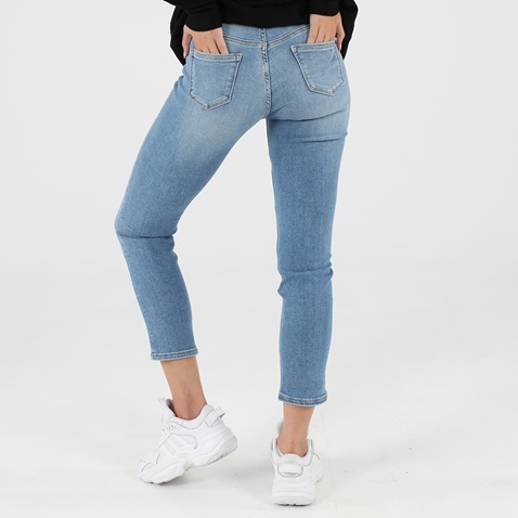 CALVIN KLEIN JEANS-Γυναικείο jean παντελόνι CALVIN KLEIN JEANS MID RISE SLIM ANKLE μπλε
