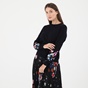 TED BAKER-Γυναικεία πλεκτή μπλούζα TED BAKER 245379 GABIEE μπλε