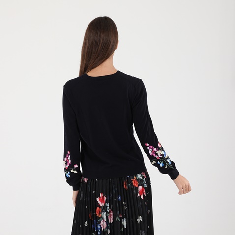 TED BAKER-Γυναικεία πλεκτή μπλούζα TED BAKER 245379 GABIEE μπλε