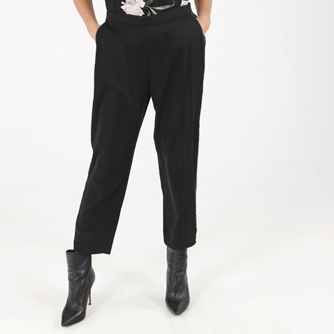 TED BAKER-Γυναικείο cropped παντελόνι TED BAKER 245856 ADELON μαύρο