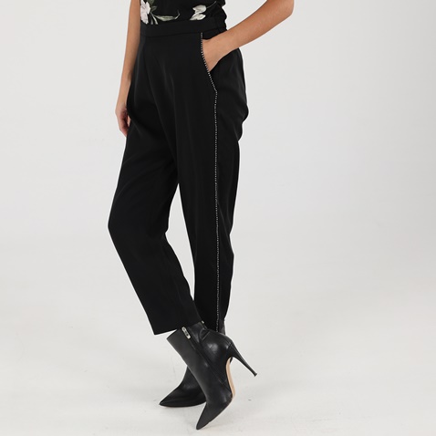 TED BAKER-Γυναικείο cropped παντελόνι TED BAKER 245856 ADELON μαύρο