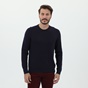 TED BAKER-Ανδρική πλεκτή μπλούζα TED BAKER 246576 μπλε κόκκινο πουά