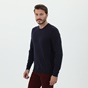 TED BAKER-Ανδρική πλεκτή μπλούζα TED BAKER 246576 μπλε κόκκινο πουά