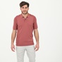 TED BAKER-Ανδρική πλεκτή polo μπλούζα TED BAKER 250396 ροζ
