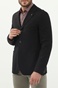 TED BAKER-Ανδρικό σακάκι blazer TED BAKER 252044 SEERSUCKER μαύρο