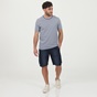 TED BAKER-Ανδρική μπλούζα TED BAKER 252434 FINE STRIPE RIBSTART λευκή μπλε ριγέ