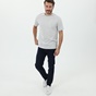 TED BAKER-Ανδρικό t-shirt TED BAKER 252446 SS PALM TREE GRAPHIC γκρι μελανζέ
