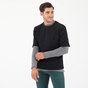 EDWARD JEANS-Ανδρική διπλή μπλούζα EDWARD JEANS ARIOL-F SWEATSHIRT μαύρη γκρι