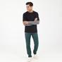 EDWARD JEANS-Ανδρική διπλή μπλούζα EDWARD JEANS ARIOL-F SWEATSHIRT μαύρη γκρι