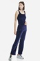 SUGARFREE-Γυναικείο βελουτέ cropped top τοπ SUGARFREE 20838072 ναυτικό μπλε