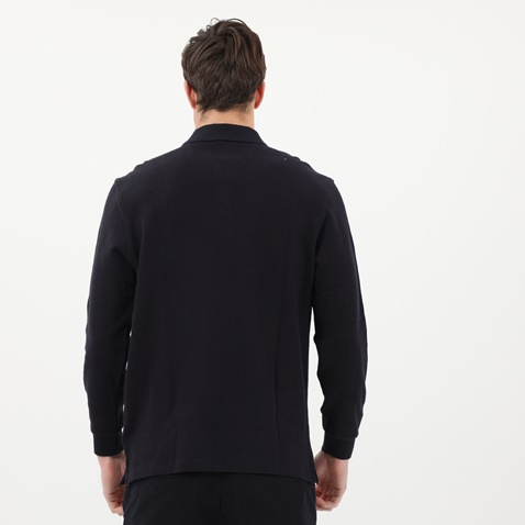 MARTIN & CO-Ανδρική polo μπλούζα MARTIN & CO 221-61-0001 μπλε