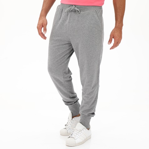 BODYTALK-Ανδρικό παντελόνι φόρμας BODYTALK 1201-950900 CARRY OVER REGULAR JOG γκρι