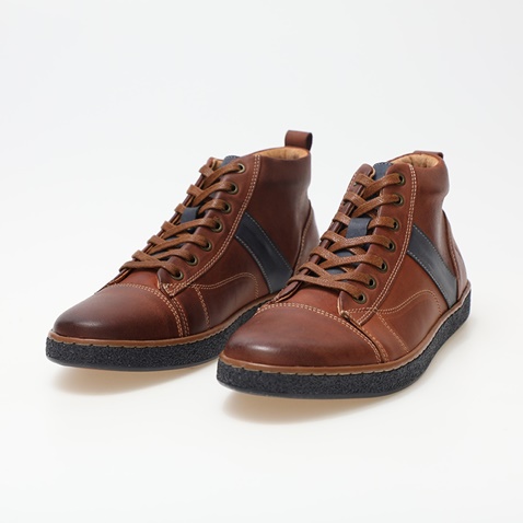 GREEN STEP-Ανδρικά μποτάκια GREEN STEP SG BB171815-4 καφέ μπλε