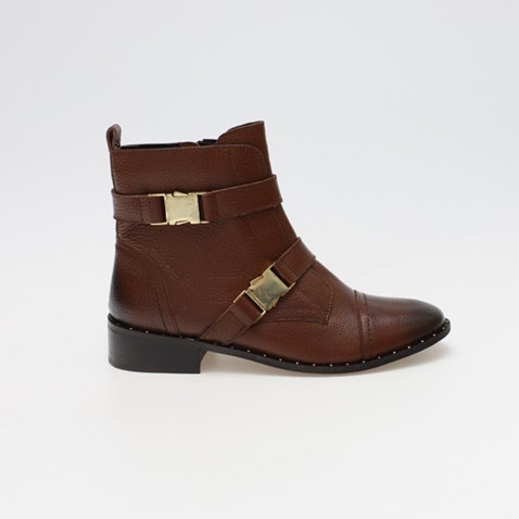 JOY'S-Γυναικεία ankle boots JOY'S KZ DARYA-2037E καφέ