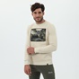 CATAMARAN SAILWEAR-Ανδρική φούτερ μπλούζα CATAMARAN SAILWEAR μπεζ