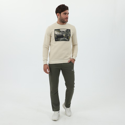 CATAMARAN SAILWEAR-Ανδρική φούτερ μπλούζα CATAMARAN SAILWEAR μπεζ