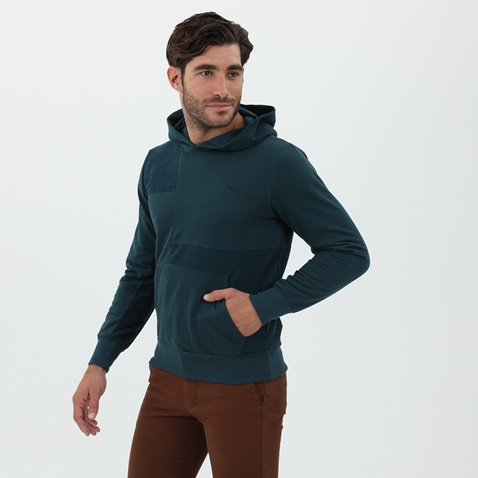 CATAMARAN SAILWEAR-Ανδρική φούτερ μπλούζα CATAMARAN SAILWEAR πετρόλ