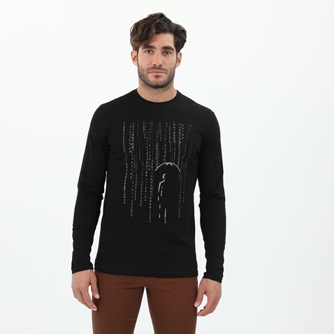 CATAMARAN SAILWEAR-Ανδρική μπλούζα CATAMARAN SAILWEAR μαύρη