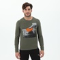 CATAMARAN SAILWEAR-Ανδρική μακρυμάνικη μπλούζα CATAMARAN SAILWEAR χακί