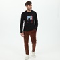STAFF JEANS-Ανδρικό κοτλέ παντελόνι STAFF JEANS CULTON TAP καφέ