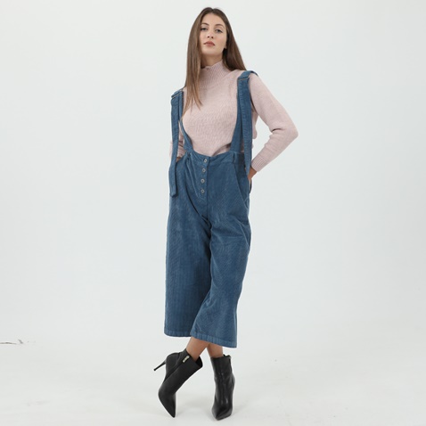 STAFF JEANS-Γυναικεία cropped σαλοπέτα STAFF JEANS ALINA μπλε