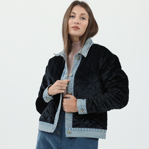 STAFF JEANS-Γυναικείο jacket STAFF JEANS FIONA μπλε