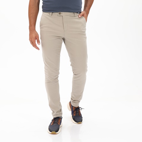 ZEN&ZEN-Ανδρικό chino παντελόνι ZEN&ZEN 222-31-0505 SLIM μπεζ