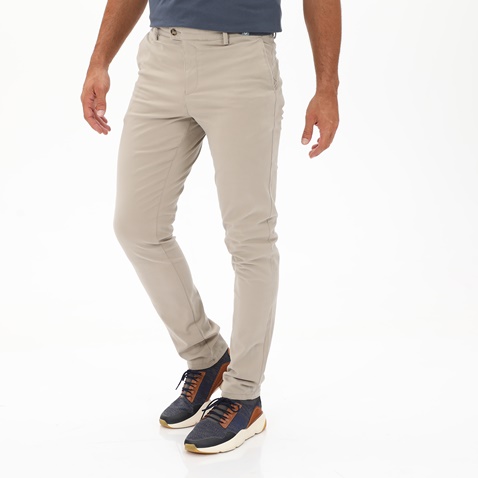 ZEN&ZEN-Ανδρικό chino παντελόνι ZEN&ZEN 222-31-0505 SLIM μπεζ
