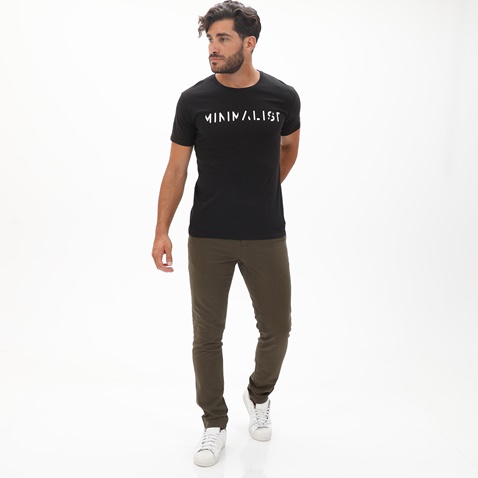 ZEN&ZEN-Ανδρικό chino παντελόνι ZEN&ZEN 222-31-0505 SLIM λαδί