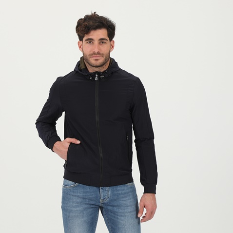 SSEINSE-Ανδρικό jacket SSEINSE GBE577SS GIUBBINO ναυτική μπλε