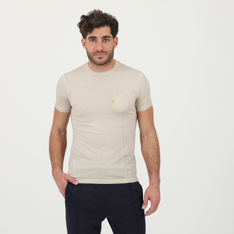 SSEINSE-Ανδρικό t-shirt SSEINSE ME1553SS μπεζ